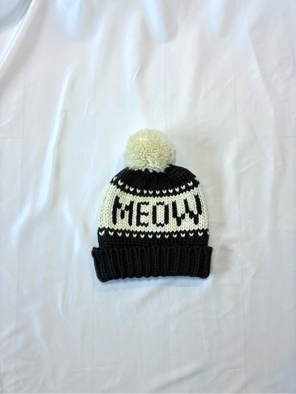 Cat Lady Pom Knit Beanie